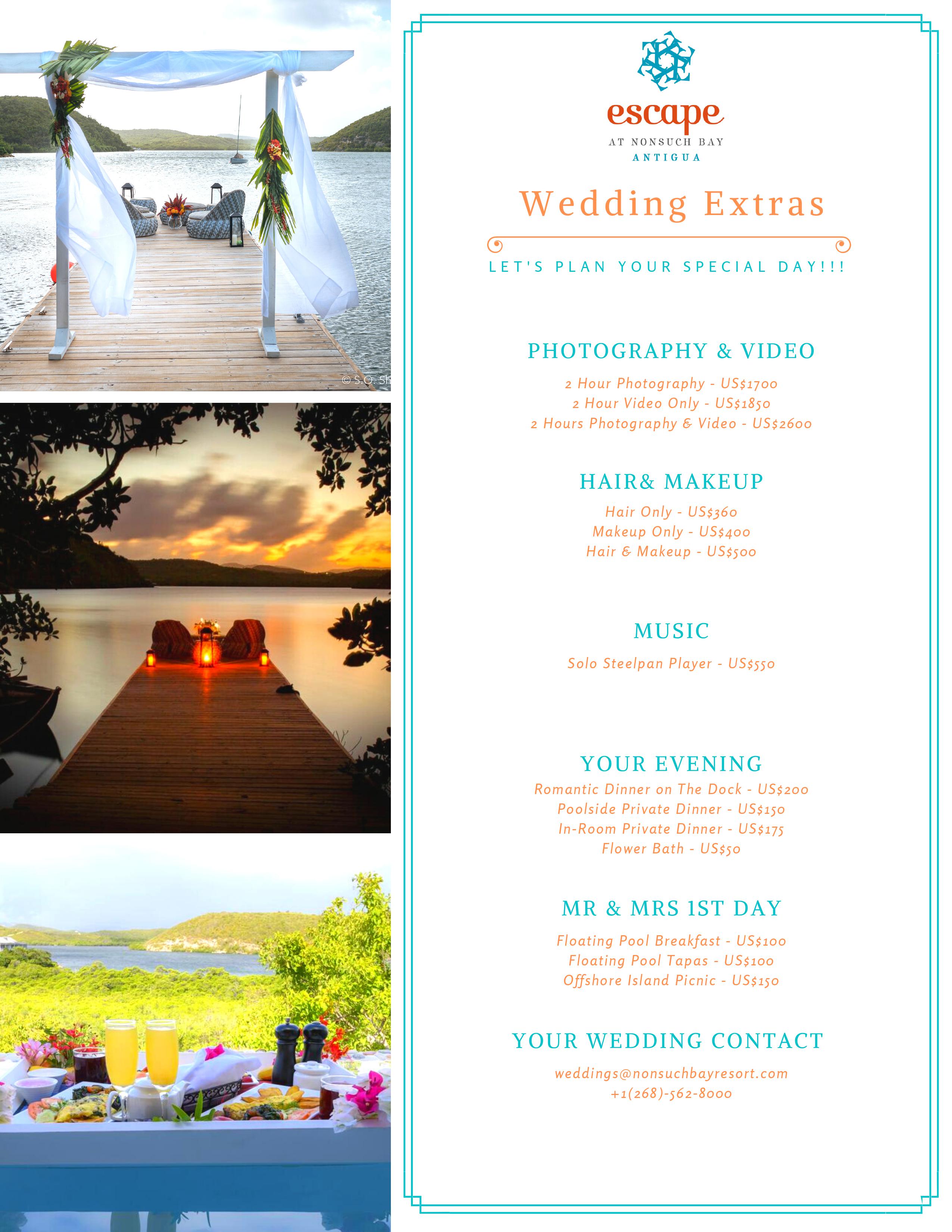 Weddings & Renewals – The Escape Antigua