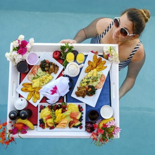 Floating Breakfast from Above